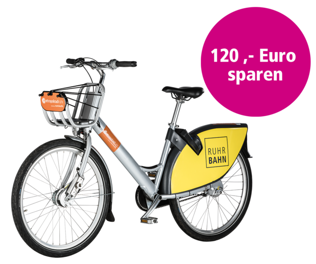 BikeSharing-Fahrrad mit Preis: 120 Euro sparen